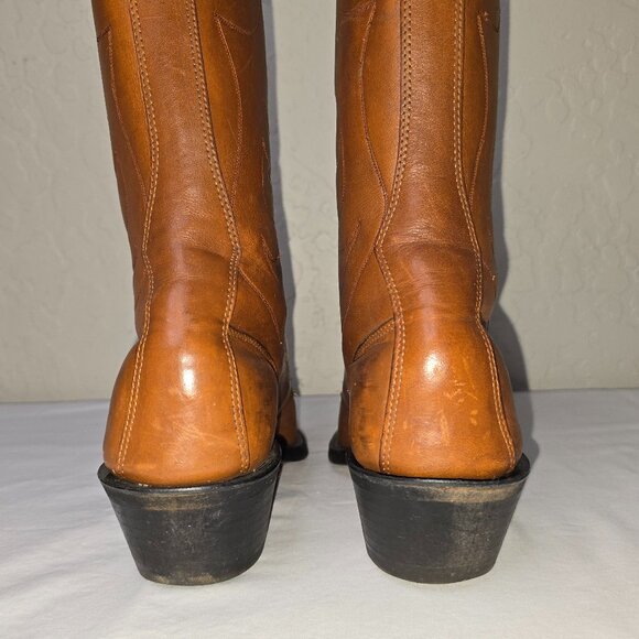 OLATHE Women's Vintage Brown Leather Lace Up Kiltie Packer Boots Size 5 B - Picture 7 of 12